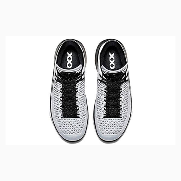 White / Black Men's Nike Low Sneakers Air Jordan 32 | JD-985PU