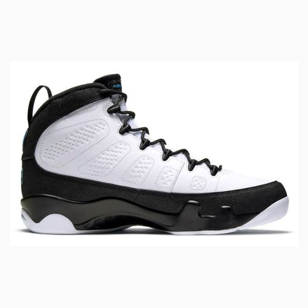 White / Black Men's Nike Retro Basketball Shoes Air Jordan 9 | JD-084XN