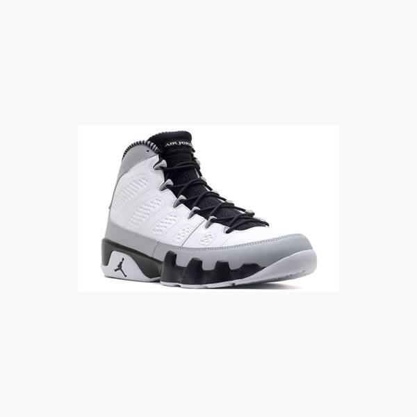 White / Black Men's Nike Retro Birmingham Barons Basketball Shoes Air Jordan 9 | JD-372ZA