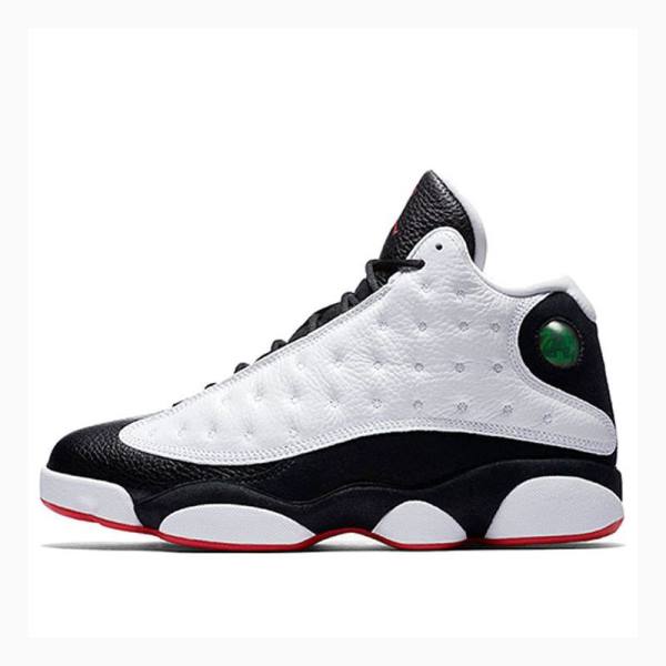 White / Black Men\'s Nike Retro He Got Game 2018 Basketball Shoes Air Jordan 13 | JD-802SL