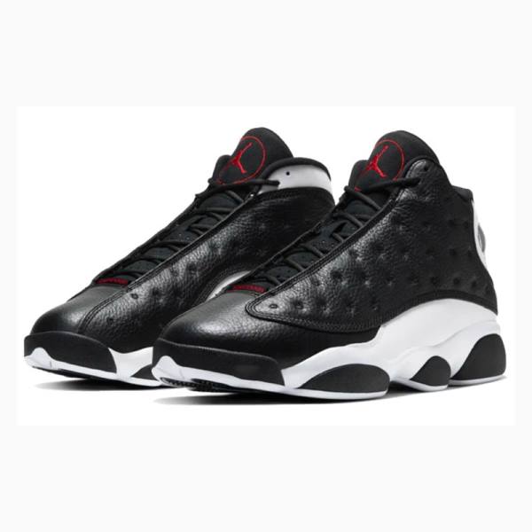 White / Black Men's Nike Retro Reverse He Got Game Basketball Shoes Air Jordan 13 | JD-029AP