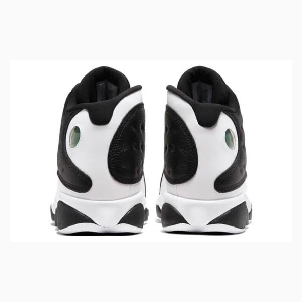 White / Black Men's Nike Retro Reverse He Got Game Basketball Shoes Air Jordan 13 | JD-029AP