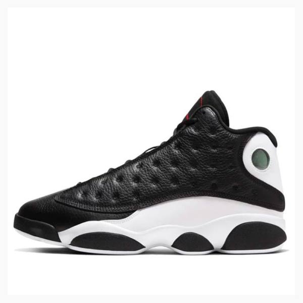 White / Black Men\'s Nike Retro Reverse He Got Game Basketball Shoes Air Jordan 13 | JD-029AP