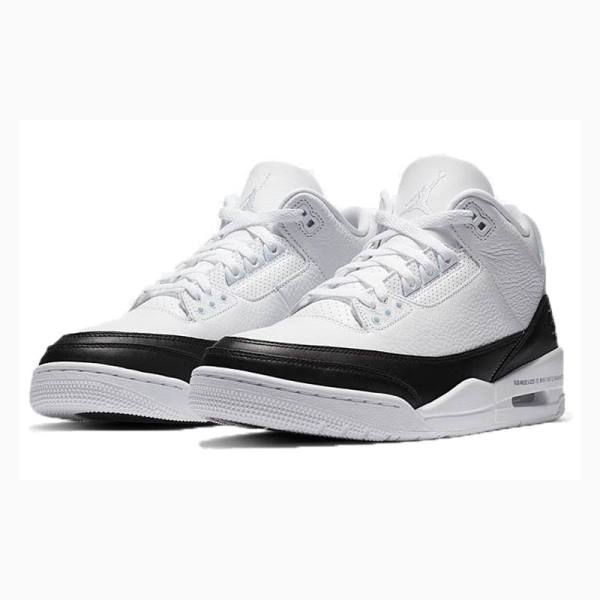 White / Black Men's Nike Retro SP Fragment Basketball Shoes Air Jordan 3 | JD-453LS