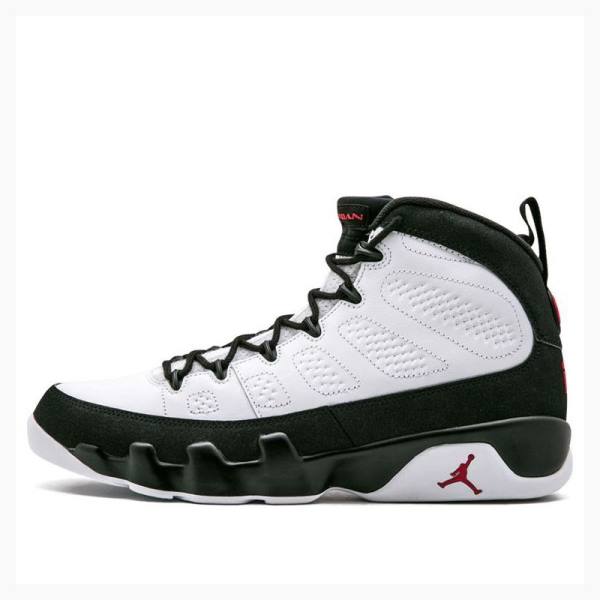 White / Black Men\'s Nike Retro Worldwide Appeal Basketball Shoes Air Jordan 9 | JD-729SB