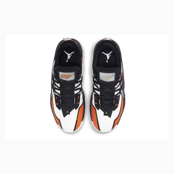 White / Black / Orange Men's Nike One Take 2 PF 2 AIR JORDAN Basketball Shoes Air Jordan | JD-841YD