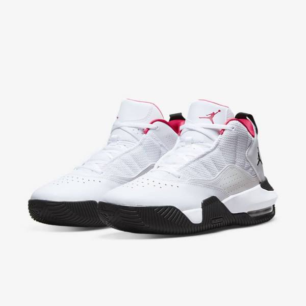 White / Black / Pink Men's Nike Stay Loyal Sneakers Air Jordan | NK371LQF