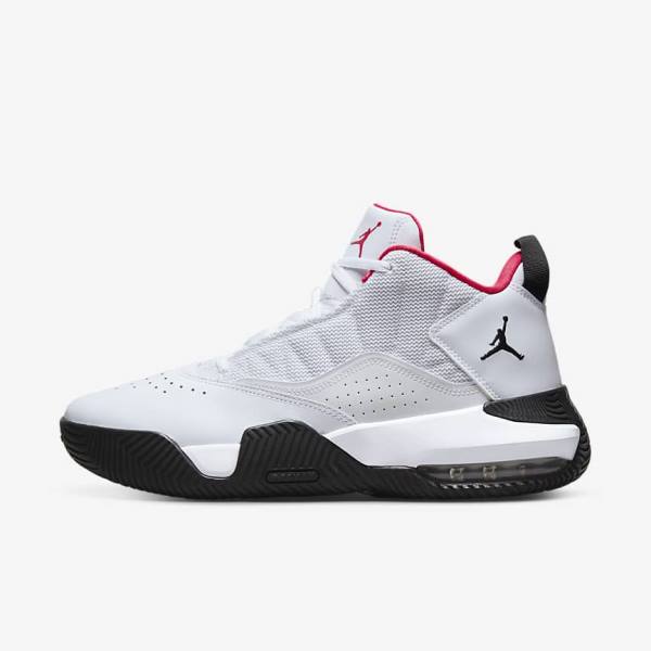 White / Black / Pink Men\'s Nike Stay Loyal Sneakers Air Jordan | NK371LQF