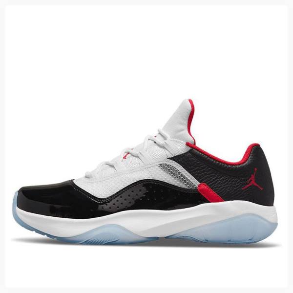 White / Black / Red Men\'s Nike CMFT Low Sneakers Air Jordan 11 | JD-752MB