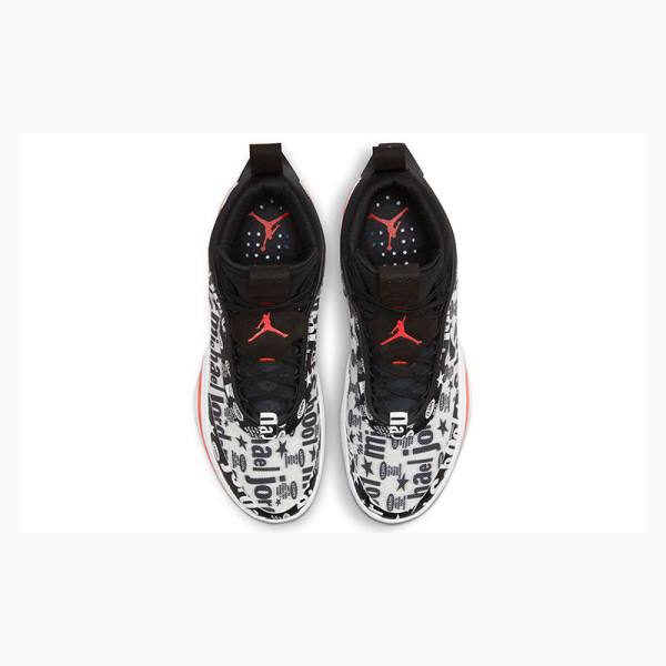 White / Black / Red Men's Nike PF Basketball Shoes Air Jordan 36 | JD-417VY