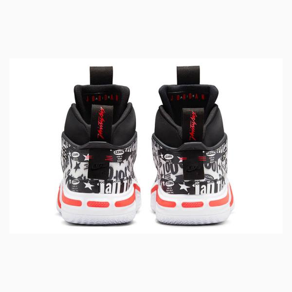 White / Black / Red Men's Nike PF Basketball Shoes Air Jordan 36 | JD-417VY