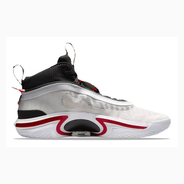 White / Black / Red Men's Nike PF Psychic Energy Unisex Version Basketball Shoes Air Jordan 36 | JD-479ZJ