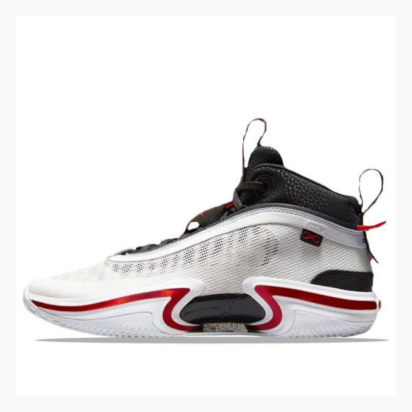 White / Black / Red Men\'s Nike PF Psychic Energy Unisex Version Basketball Shoes Air Jordan 36 | JD-479ZJ