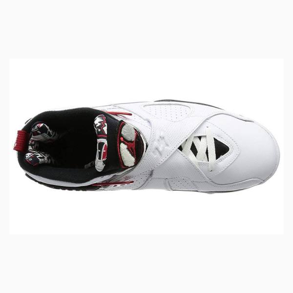 White / Black / Red Men's Nike Retro Alternate Basketball Shoes Air Jordan 8 | JD-064QI