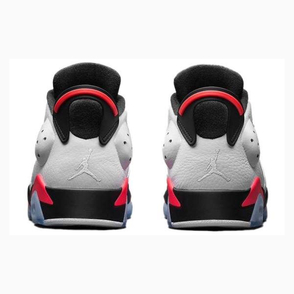 White / Black / Red Men's Nike Retro Low Infrared Sneakers Air Jordan 6 | JD-682AK