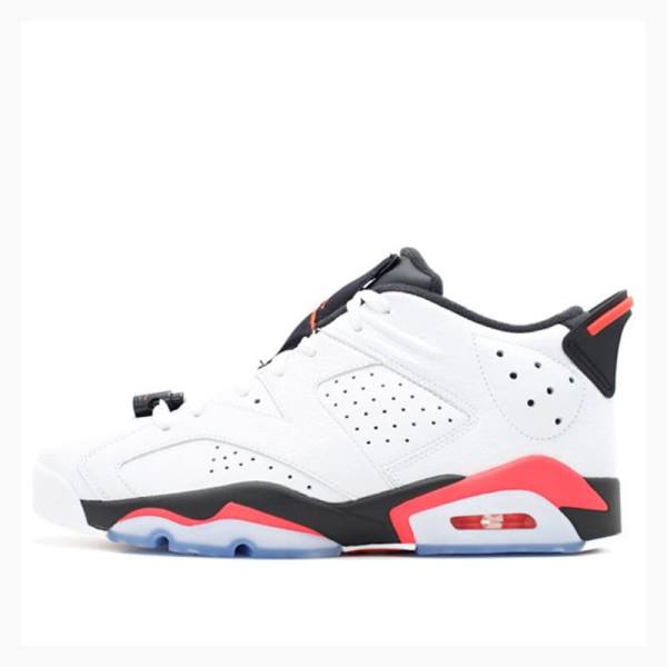 White / Black / Red Men\'s Nike Retro Low Infrared Sneakers Air Jordan 6 | JD-682AK