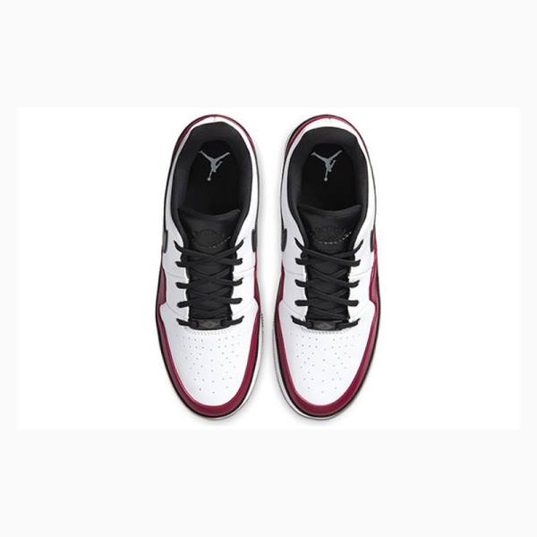 White / Black / Red Women's Nike Jester XX Low Laced Sneakers Air Jordan 1 | JD-675UB