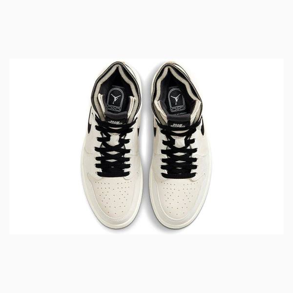 White / Black Women's Nike Zoom Summit Basketball Shoes Air Jordan 1 | JD-967GT