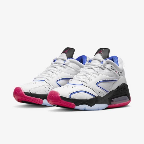 White / Blue / Black / Pink Men's Nike Point Lane Running Shoes Air Jordan | NK937IHJ