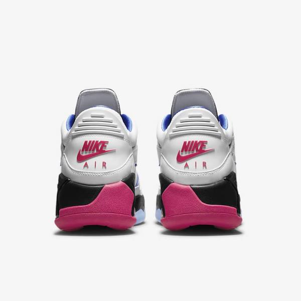 White / Blue / Black / Pink Men's Nike Point Lane Running Shoes Air Jordan | NK937IHJ