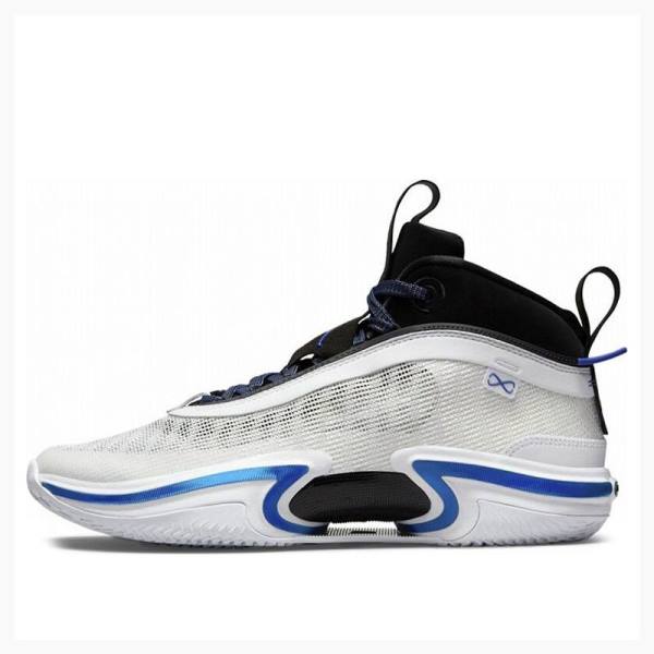 White / Blue Men\'s Nike PF Basketball Shoes Air Jordan 36 | JD-571YU