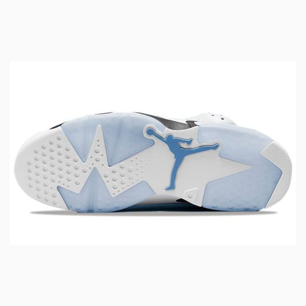 White / Blue Men's Nike Retro Basketball Shoes Air Jordan 6 | JD-276SU