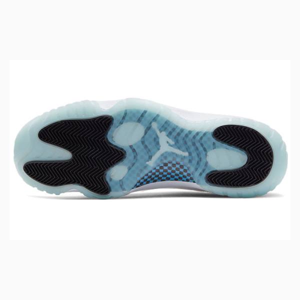 White / Blue Men's Nike Retro Low Legend Sneakers Air Jordan 11 | JD-567BU