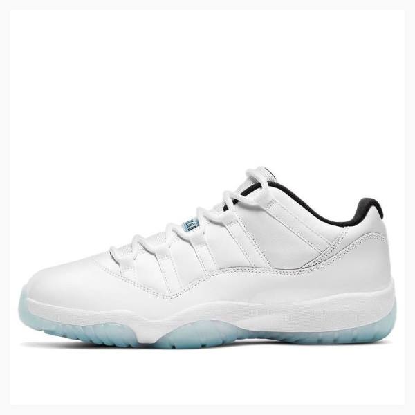 White / Blue Men\'s Nike Retro Low Legend Sneakers Air Jordan 11 | JD-567BU