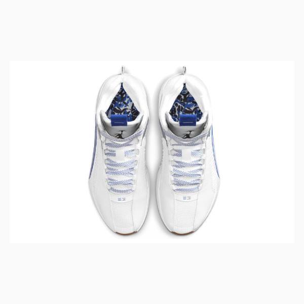 White / Blue Men's Nike Sisterhood' Basketball Shoes Air Jordan 35 | JD-392KD