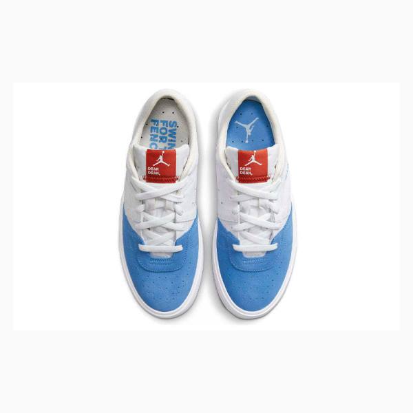 White / Blue / Red Men's Nike Series .02 rsity Blue Sneakers Air Jordan | JD-531XT