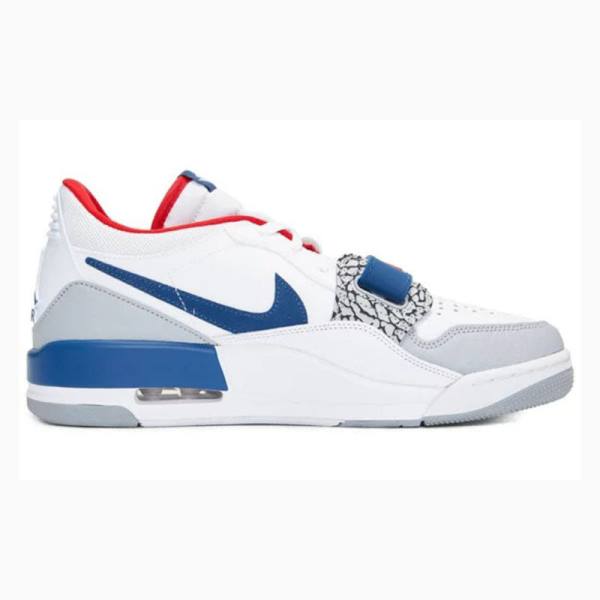 White / Blue / Red Women's Nike Legacy 312 Low French Sneakers Air Jordan | JD-418KN