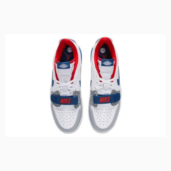 White / Blue / Red Women's Nike Legacy 312 Low French Sneakers Air Jordan | JD-418KN