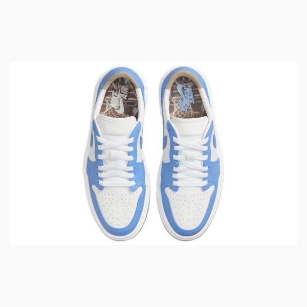 White / Blue Women's Nike Elevate Low SE Sneakers Air Jordan 1 | JD-781BO