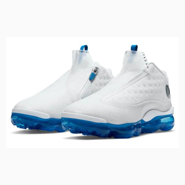 White / Blue Women's Nike Reign Basketball Shoes Air Jordan | JD-298FW