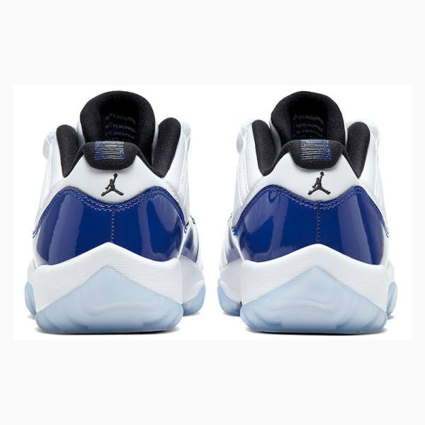 White / Blue Women's Nike Retro Low Concord Sketch Sneakers Air Jordan 11 | JD-697WT