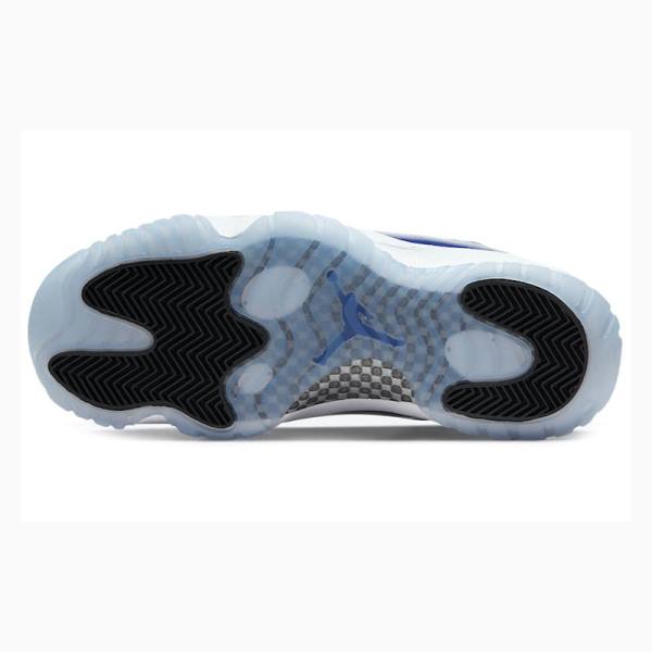 White / Blue Women's Nike Retro Low Concord Sketch Sneakers Air Jordan 11 | JD-697WT