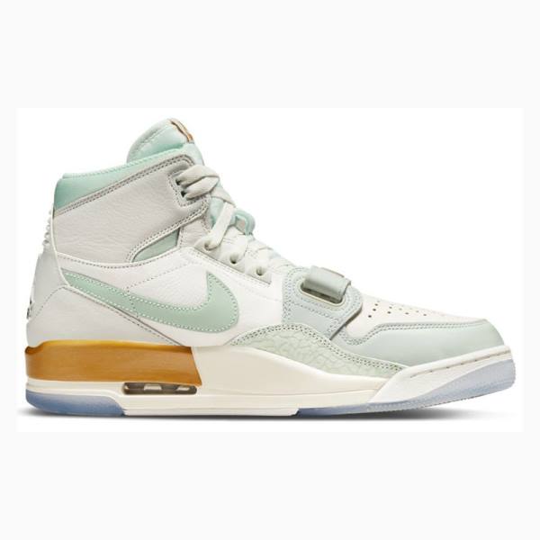 White / Green / Gold Men's Nike Legacy 312 CNY Basketball Shoes Air Jordan | JD-305SV