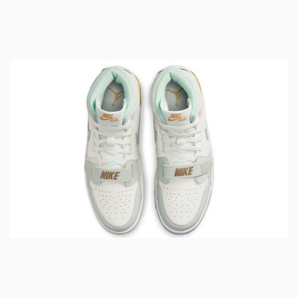 White / Green / Gold Men's Nike Legacy 312 CNY Basketball Shoes Air Jordan | JD-305SV