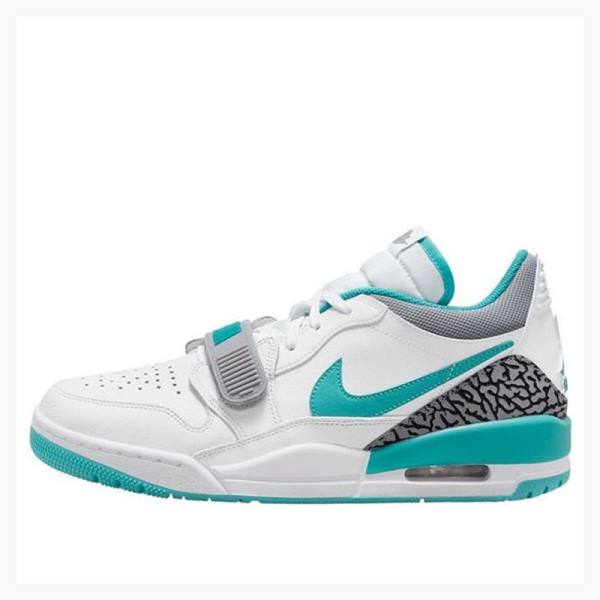 White / Green Men\'s Nike Legacy 312 Low Washed Teal Sneakers Air Jordan | JD-534GF