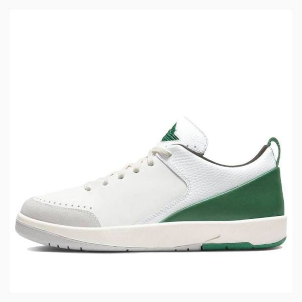 White / Green Men\'s Nike Low x Nina Chanel Abney Malachite Sneakers Air Jordan 2 | JD-736KA