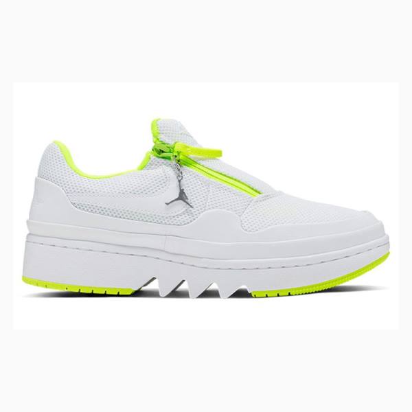 White / Green Women's Nike Jester Low Sneakers Air Jordan | JD-234QB