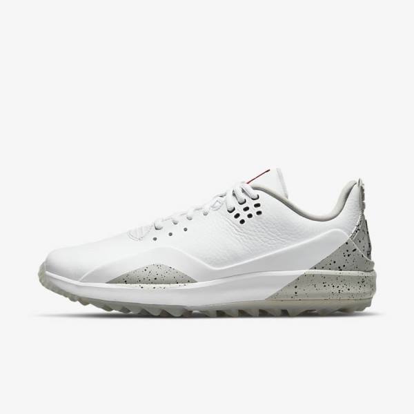 White / Grey / Black Men\'s Nike ADG 3 Cement Running Shoes Air Jordan | NK726KQH