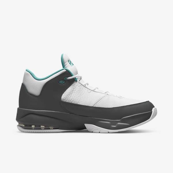 White / Grey / Turquoise Men's Nike Max Aura 3 Basketball Shoes Air Jordan | NK081JAM