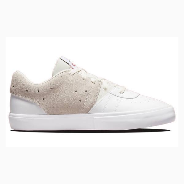 White / Khaki Men's Nike Series ES White Sail Sneakers Air Jordan | JD-356JH