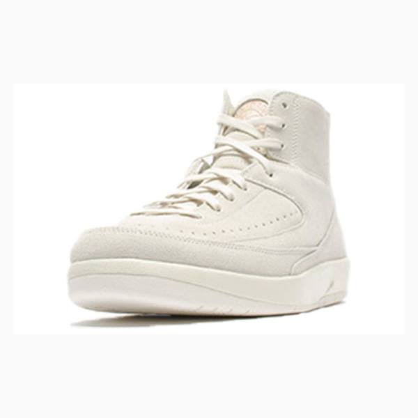 White Men's Nike Retro Decon Sail Basketball Shoes Air Jordan 2 | JD-843VS