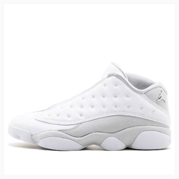 White Men\'s Nike Retro Low Pure Money Sneakers Air Jordan 13 | JD-580PD