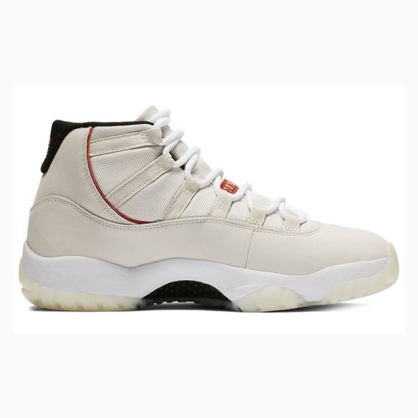 White Men's Nike Retro Platinum Tint Basketball Shoes Air Jordan 11 | JD-471IS