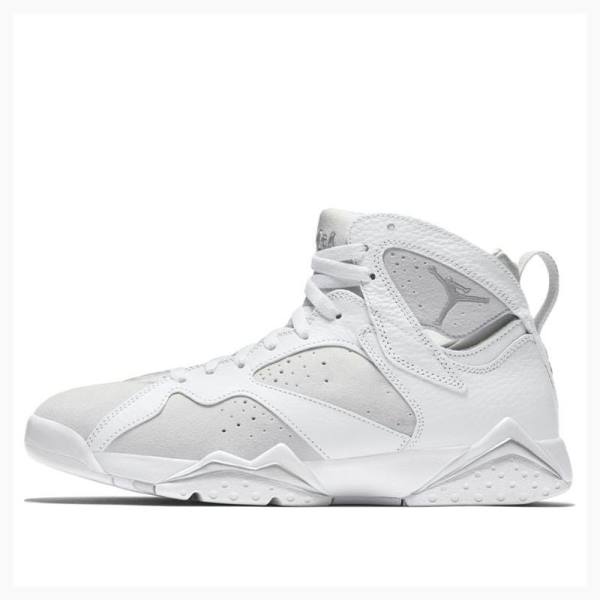 White Men\'s Nike Retro Pure Money Basketball Shoes Air Jordan 7 | JD-526CL