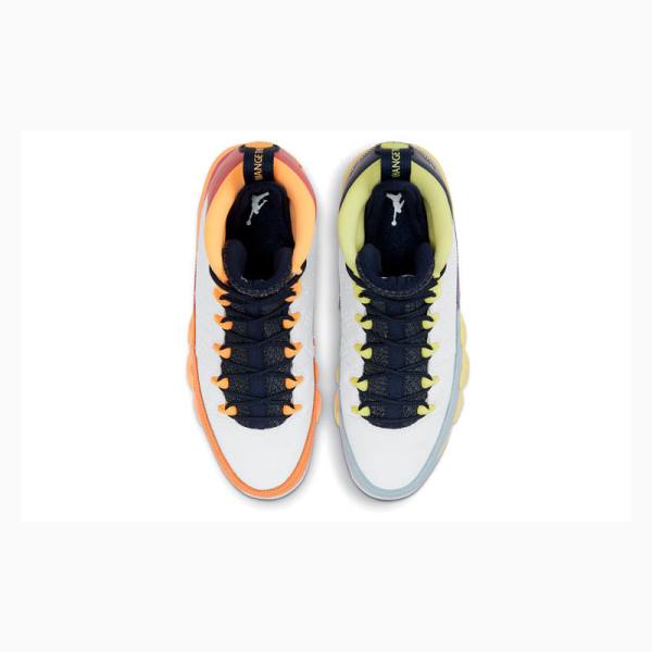 White / Orange / Purple Women's Nike Retro Change The World Basketball Shoes Air Jordan 9 | JD-529TW