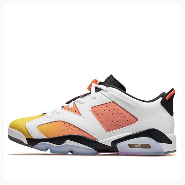 White / Orange / Red Men\'s Nike Low SE Dongdan Sneakers Air Jordan 6 | JD-310NA